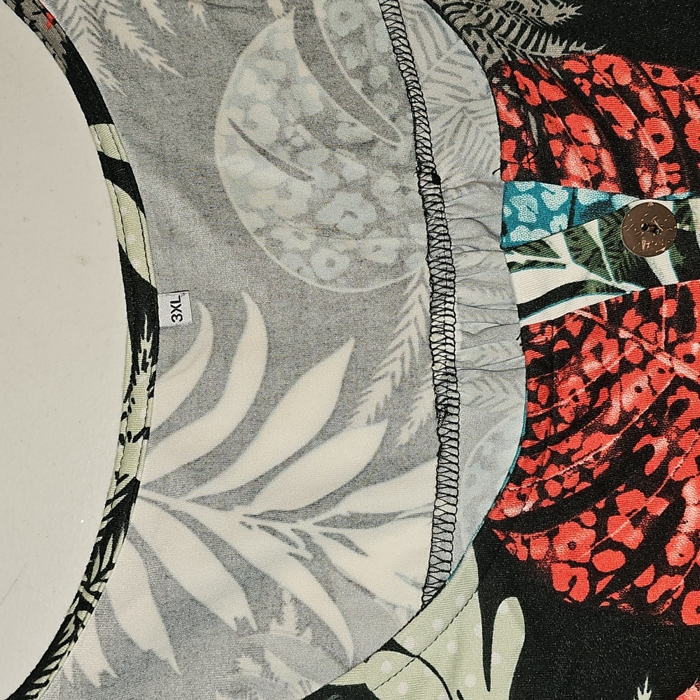 Womens Plus Sz Beautiful Floral Top. Sz 3XL - Picture 5 of 6